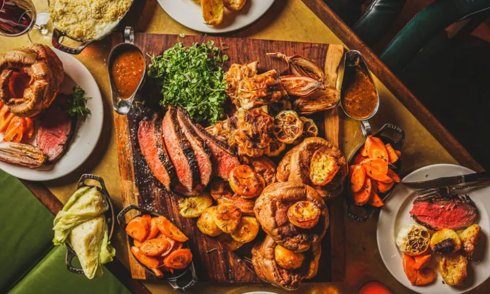 Sunday roast platter with trimmings