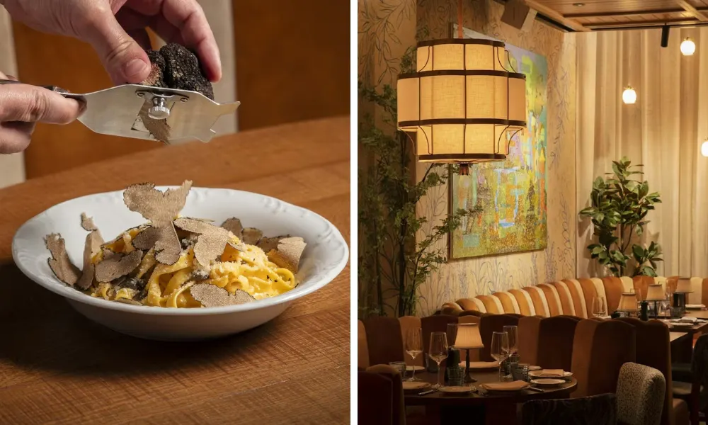 truffle pasta at lavo