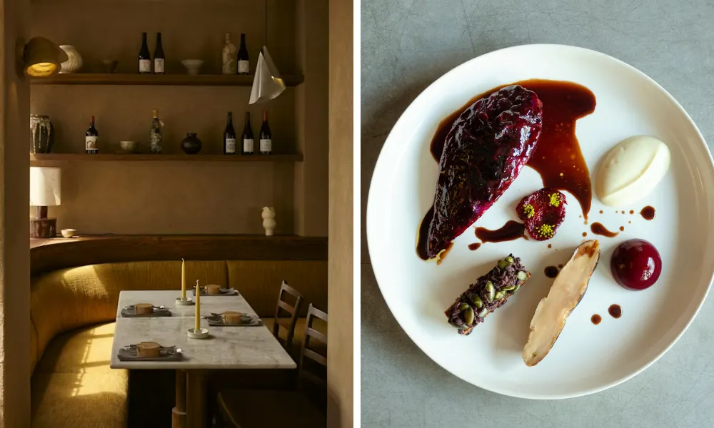 dining room and dish at plates