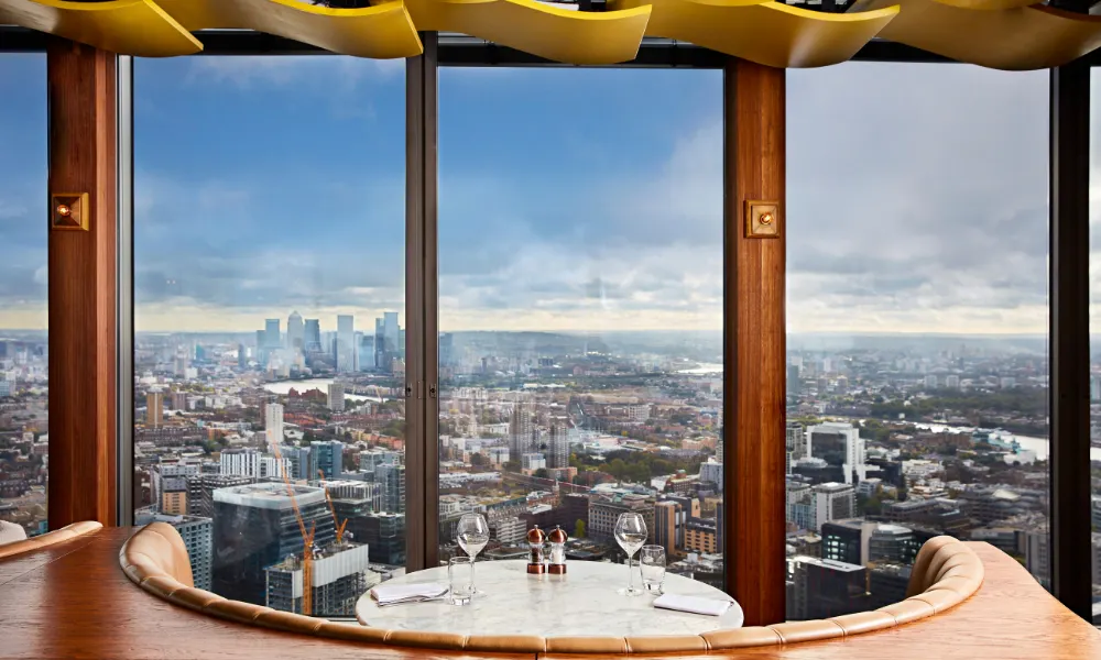 view from Duck & Waffle
