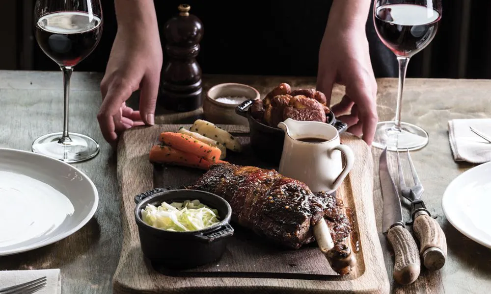 sunday roast at the harwood arms