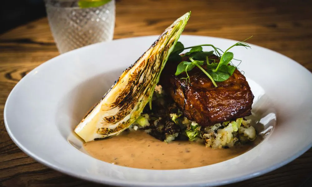 lamb rump with cabbage at prospect of whitby