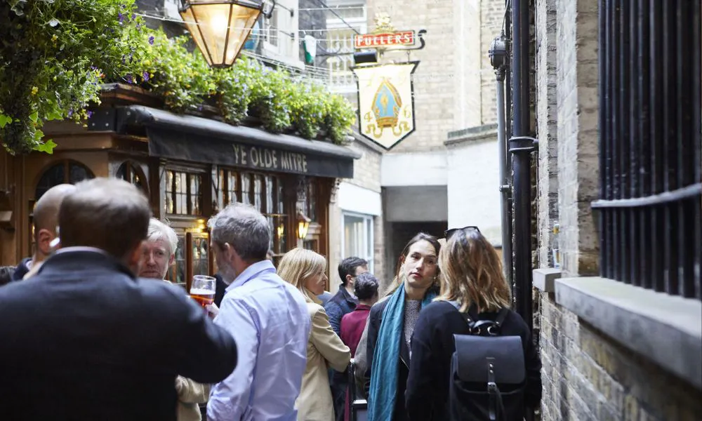 drinking at ye olde mitre