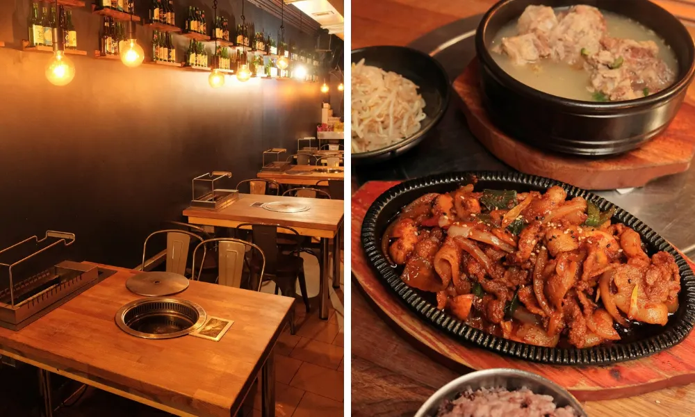 seoul tokyo barbecue tables and bulgogi beef