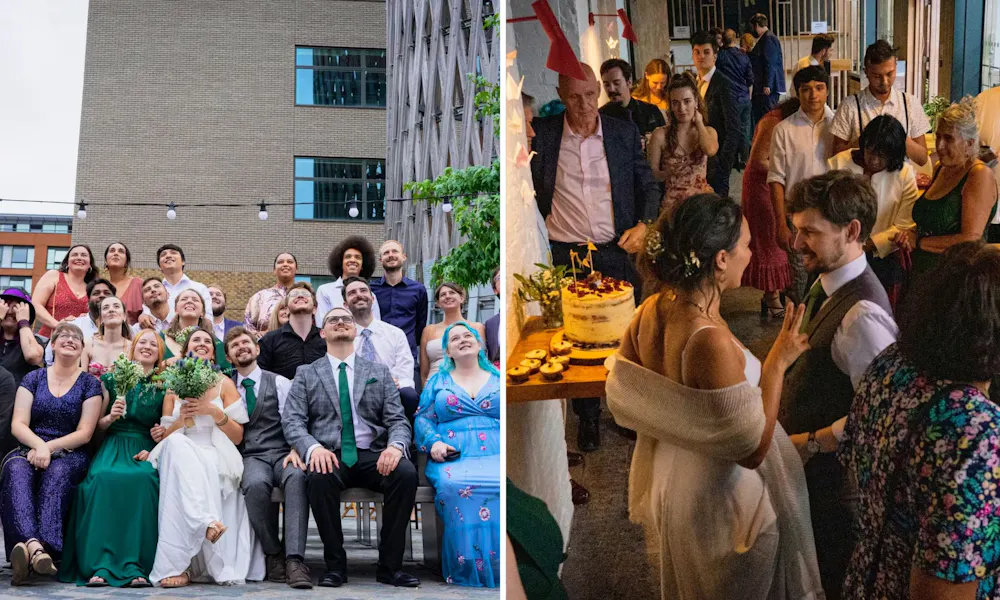 Wedding reception at rum house