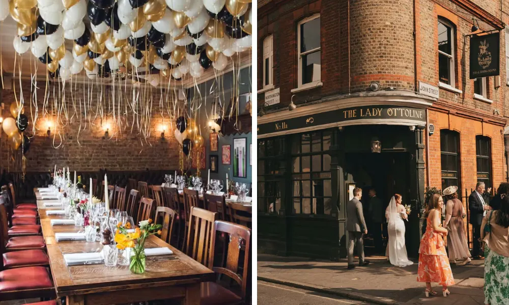 wedding table at lady ottoline