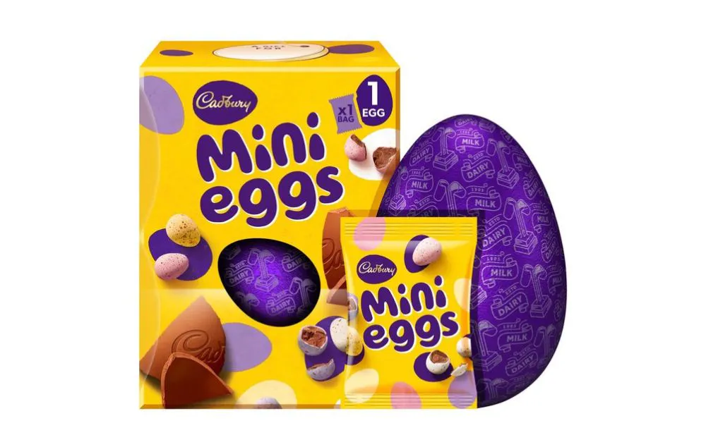 Cadbury's mini eggs easter egg