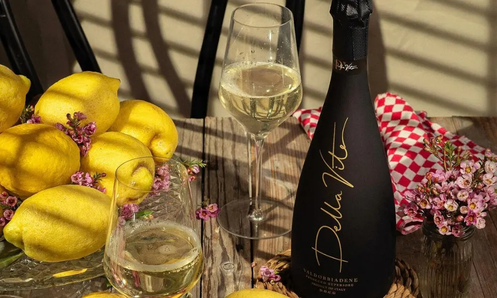 leek black bottle surrounded by lemons
