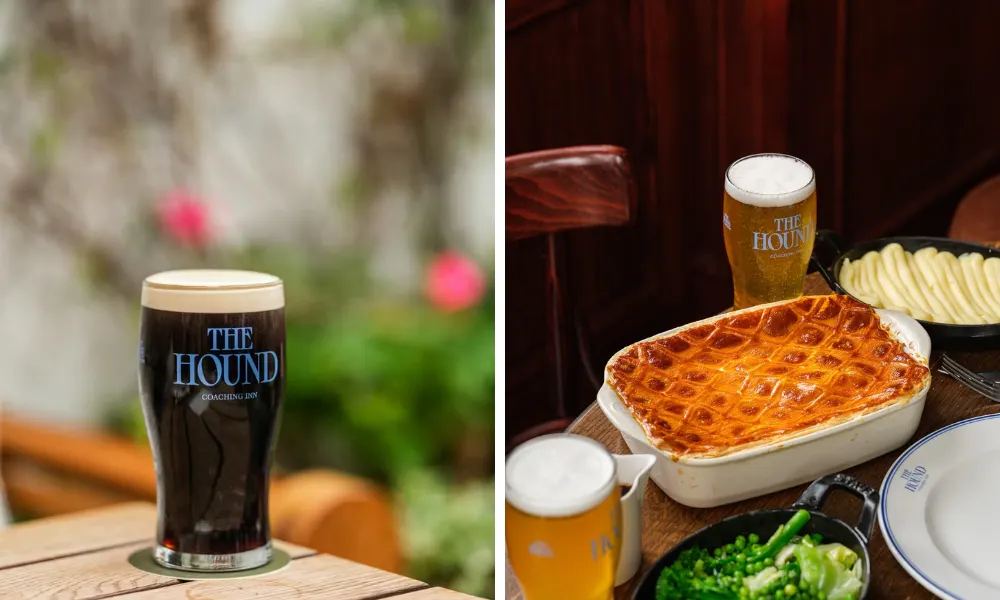 chicken pie at the hound