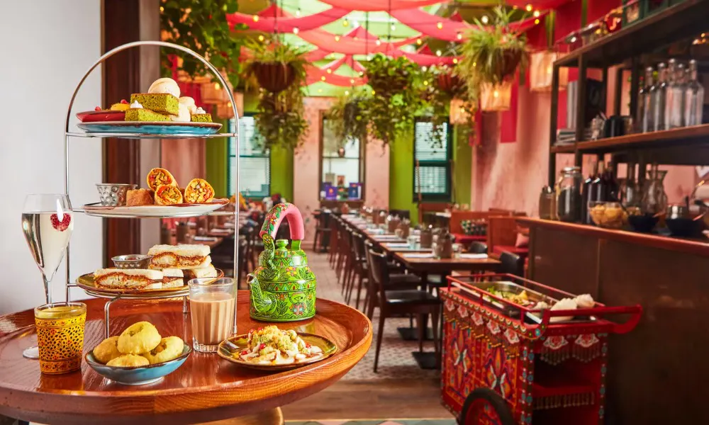 High Chai tea at Cinnamon Bazaar