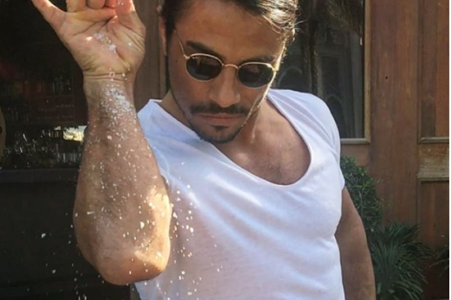 Salt Bae’s restaurant causes controversy with free veggie burgers ‘for ladies’