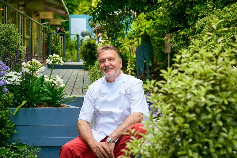 Raymond Blanc at Jardin Blanc at the RHS Chelsea Flower Show