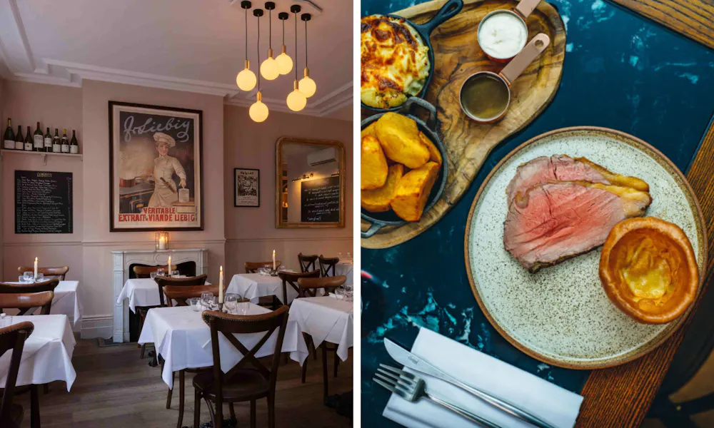 Pub exteriors and a Sunday roast beef spread