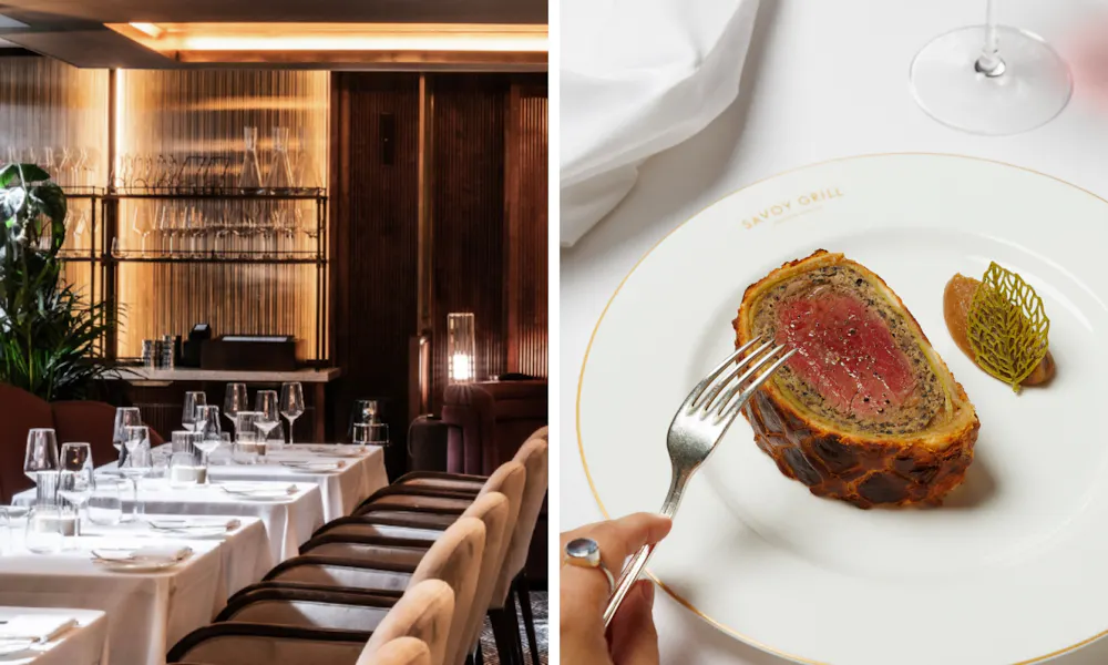 Beef wellington at the savoy grill