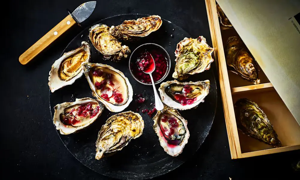 Scottish oysters in a box