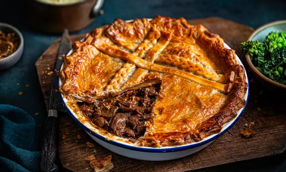 British Slow Cooked Venison & Portobello Mushroom Pie by Tom