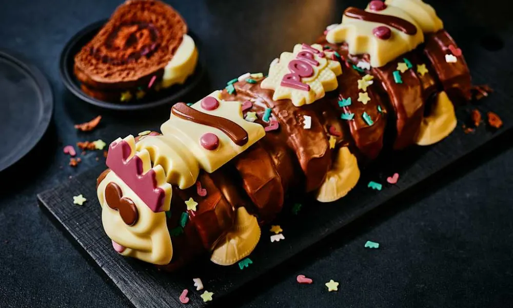 Colin the Caterpillar Christmas cake