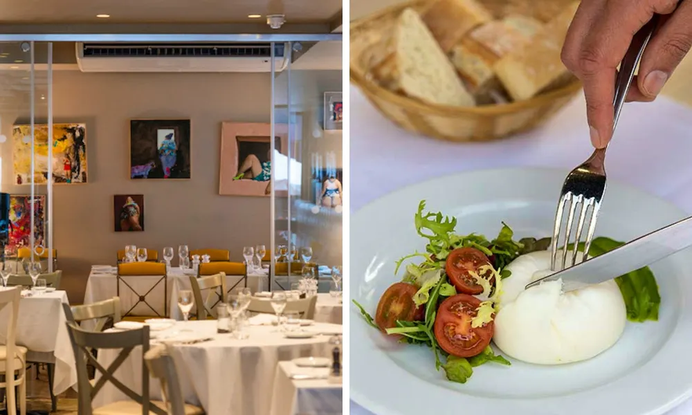 burrata at vasco and pieros