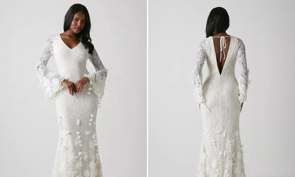 Long sleeve wedding dress