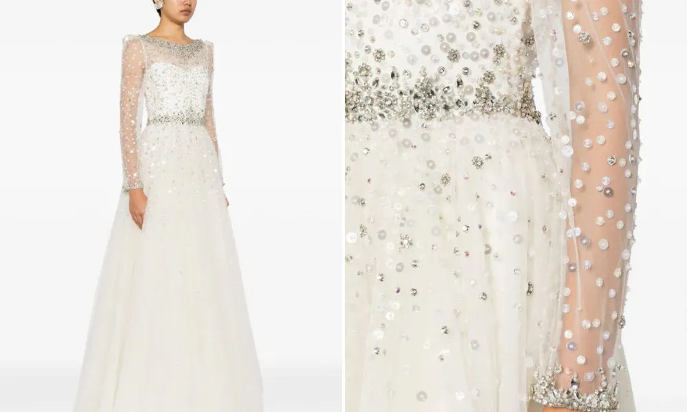 Long sleeve wedding dress