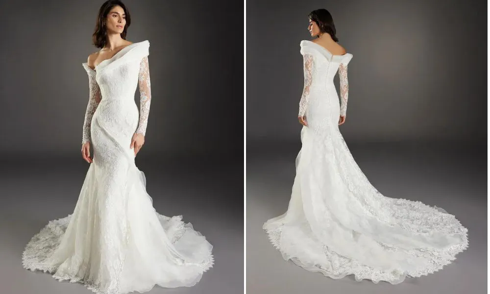 Long sleeve wedding dress