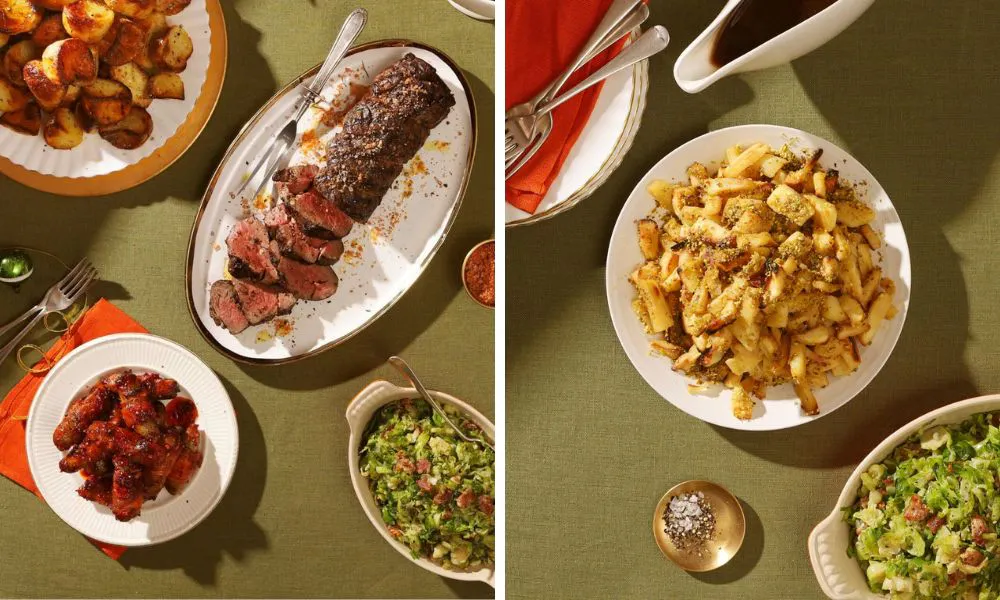 chateubriand and festive sides
