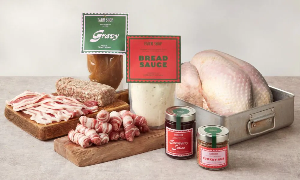 turkey bacon pigs in blankets gravy and bread sauce