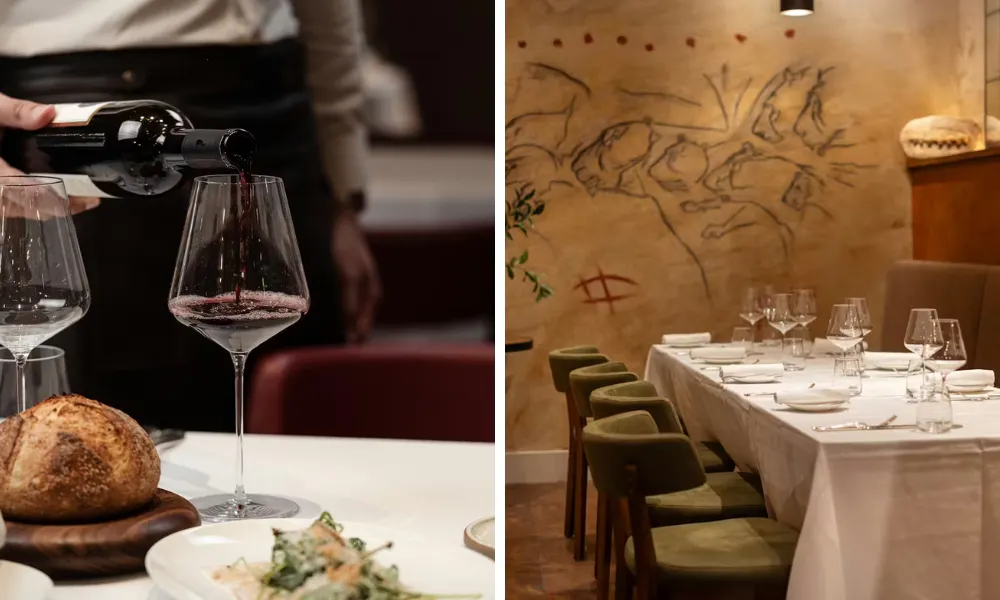 red wine pouring at origin city