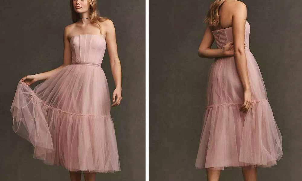 BHLDN There is Only You newest & Me Pink Dress