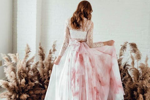 The prettiest pink wedding dresses for 2022