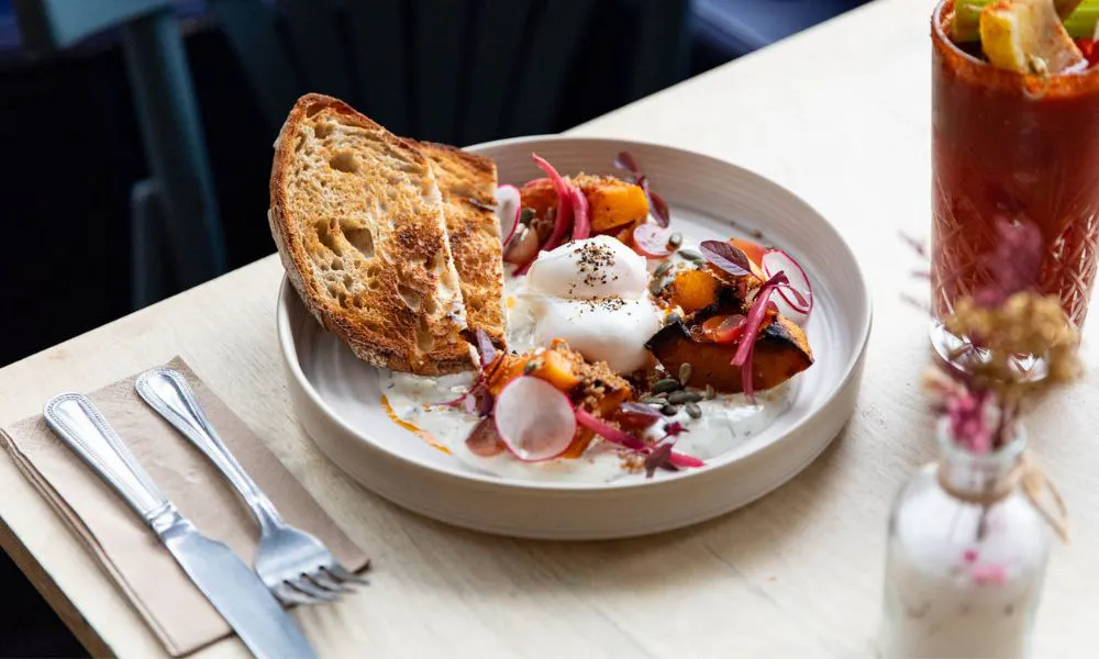 poached egg dish from Starfish & Coffee