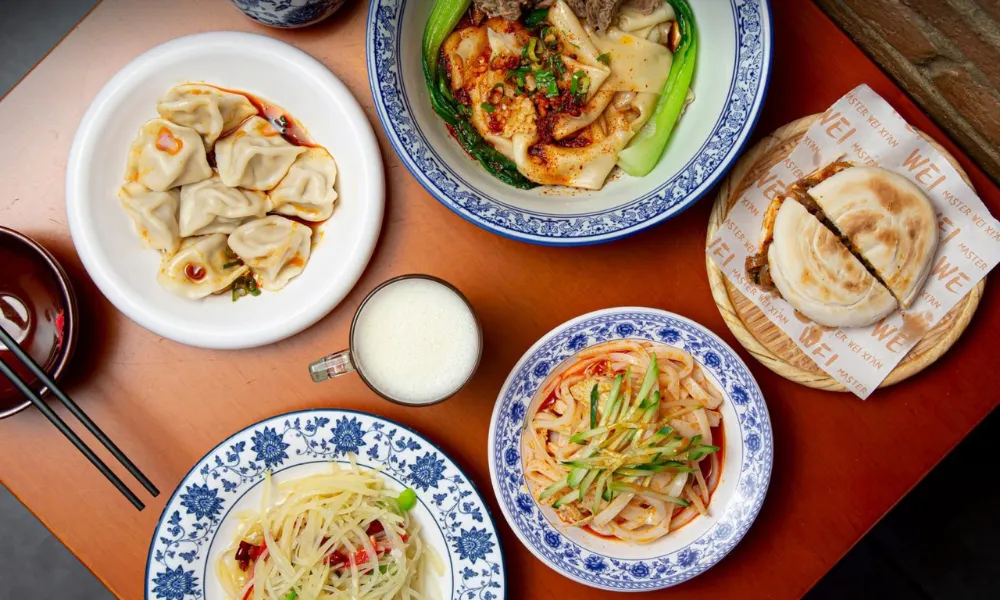 dumplings and noodles