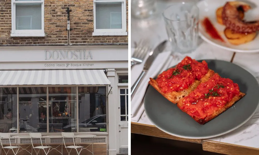 Outside of tapas bar and pan con tomate