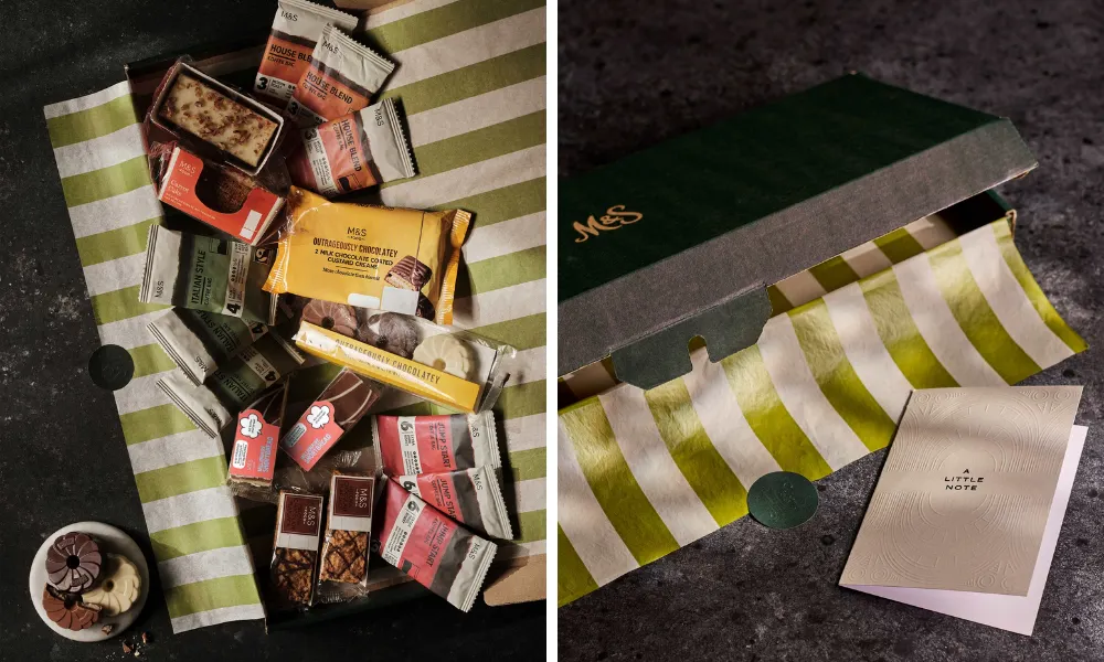M&S Cake and coffee letterbox mother's day gift