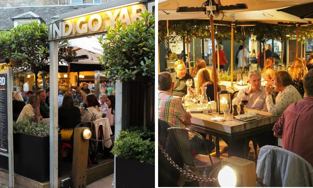 outdoor terrace full of people