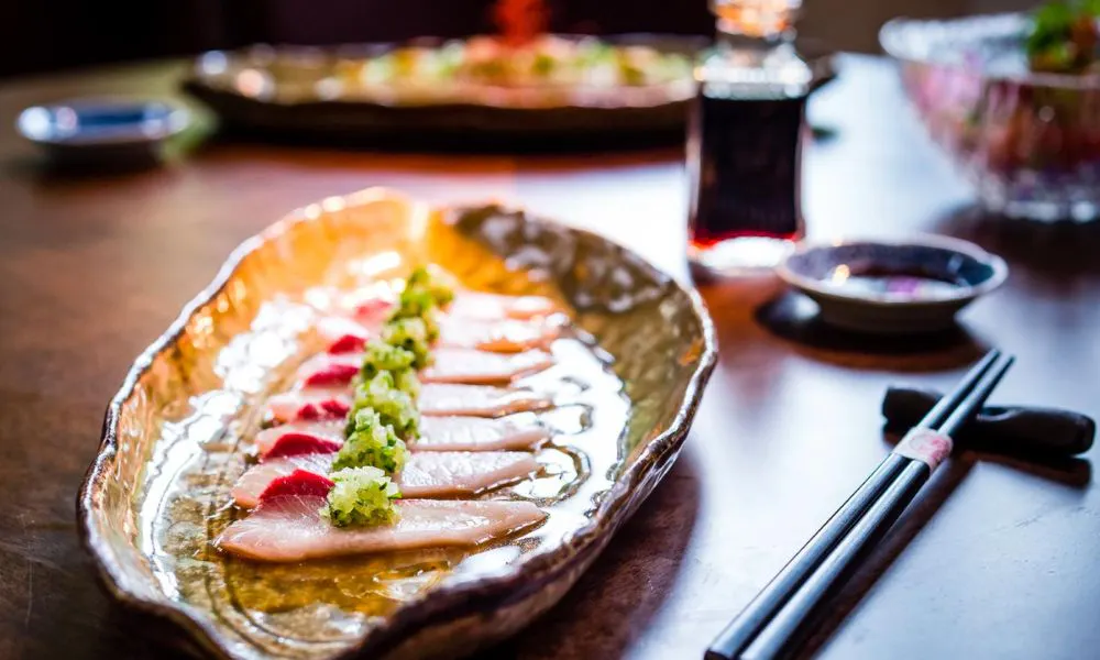 a tataki dish from Koji