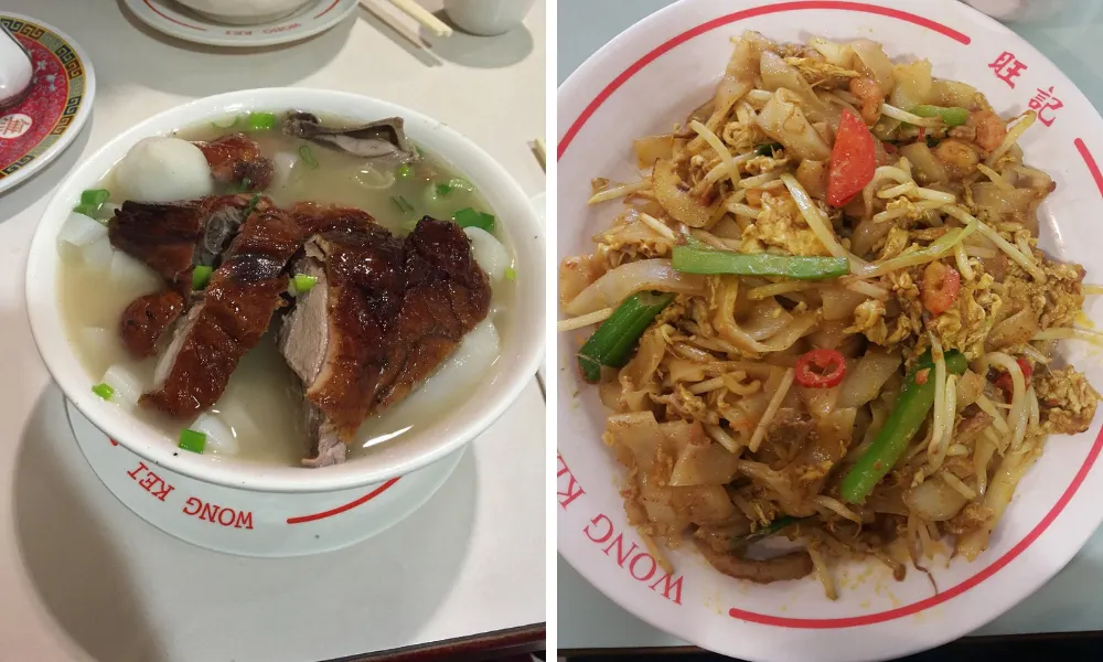 wong kei soup and noodles