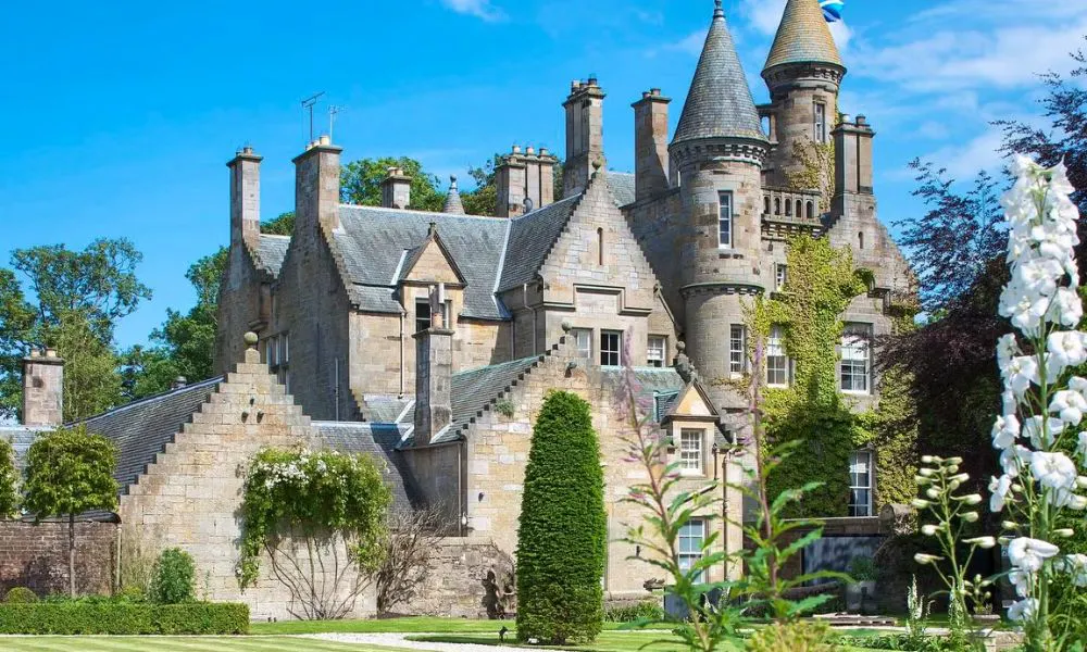 The castle exterior