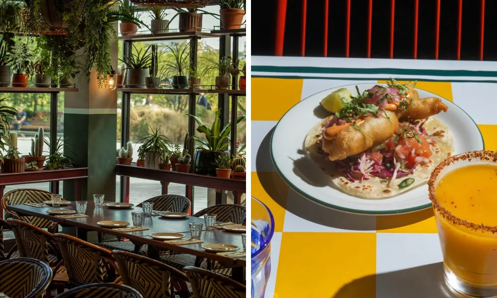 El pastor private dining room and fish tacos