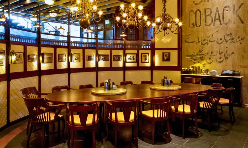 the private dining room at Dishoom King's Cross