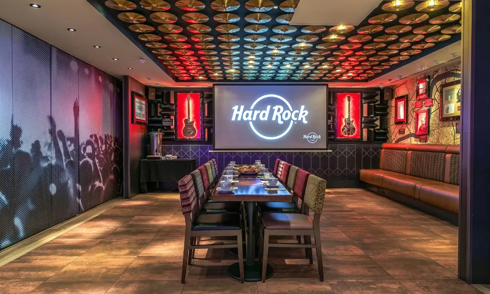 rock music memorabilia at hard rock cafe