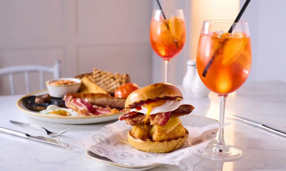 Brunch burgers and aperol spritz 