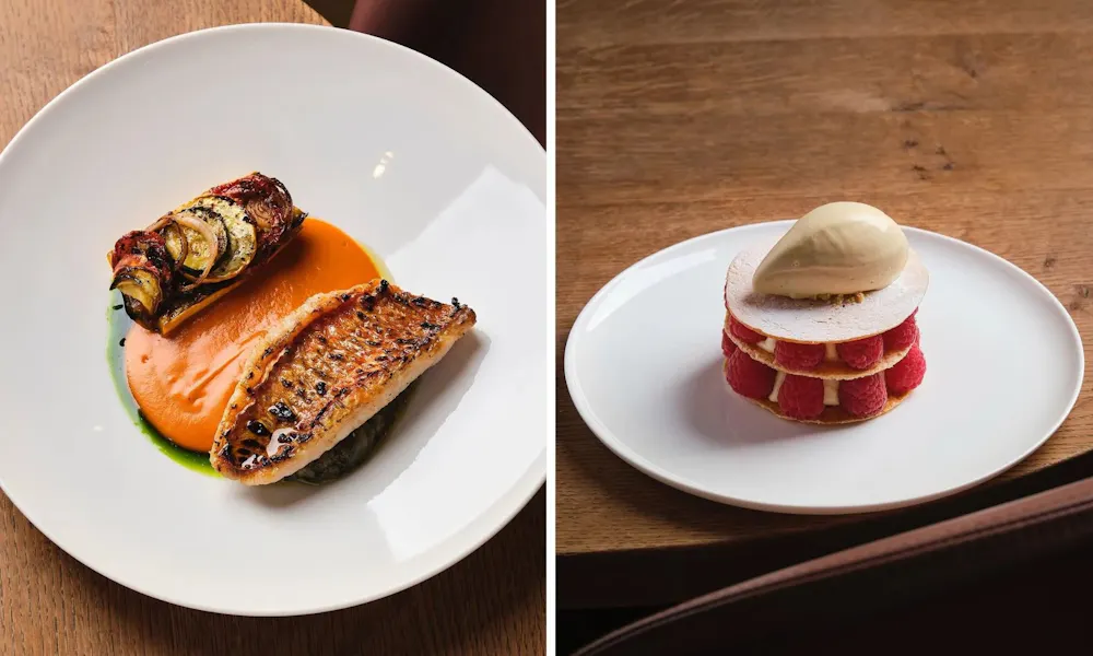 Elsytan street dishes, main and dessert