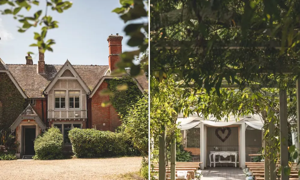 Red brick exterior of the old vicarage