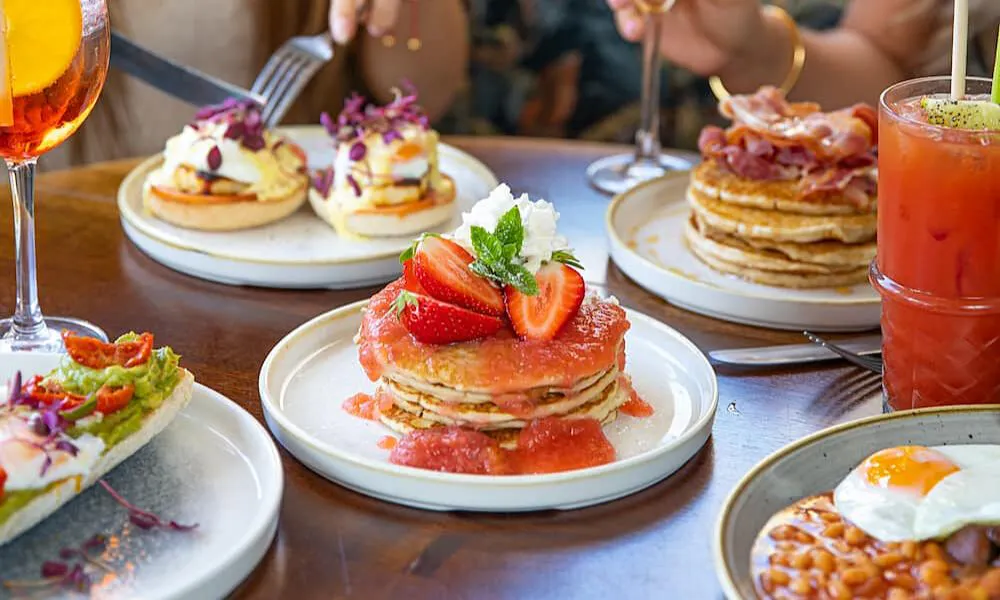Strawberry pancakes