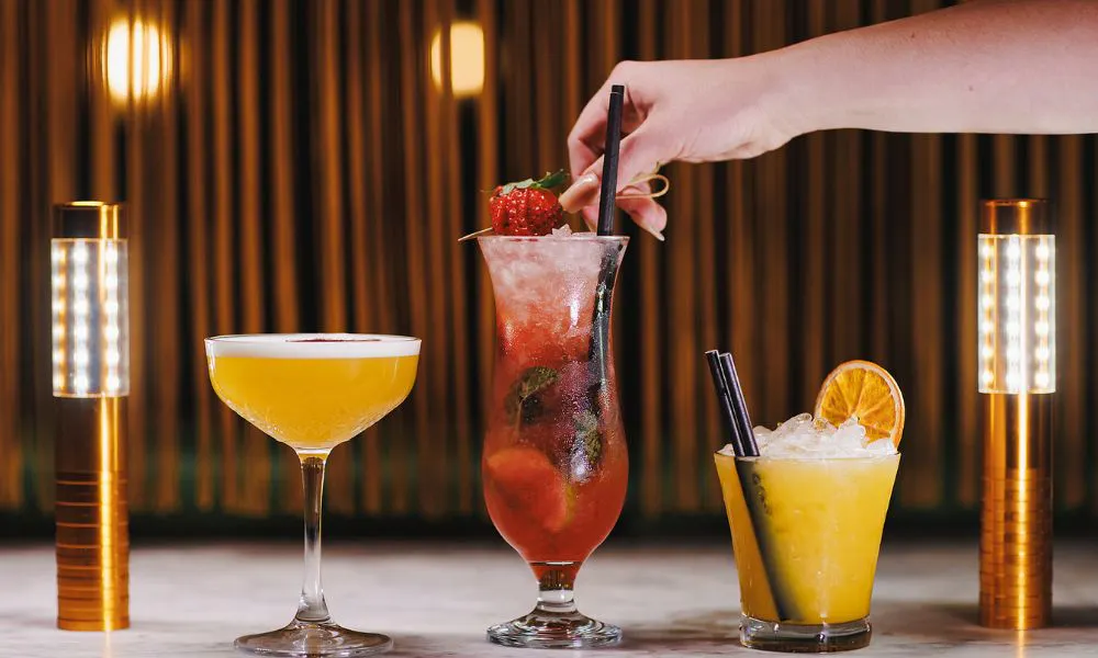 a selection of cocktails