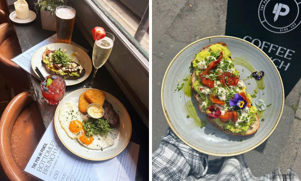 avocado on toast, and steak and eggs with a few cocktails