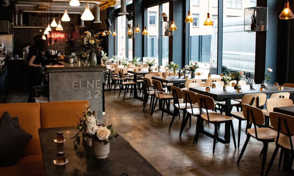 seating area at a restaurant