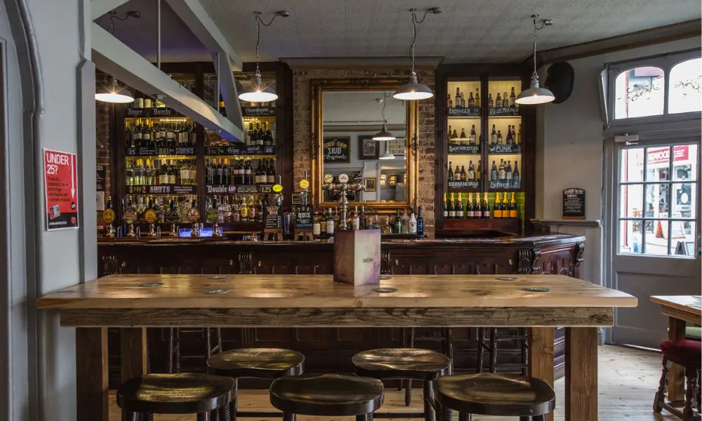 pub interiors at The Prince George
