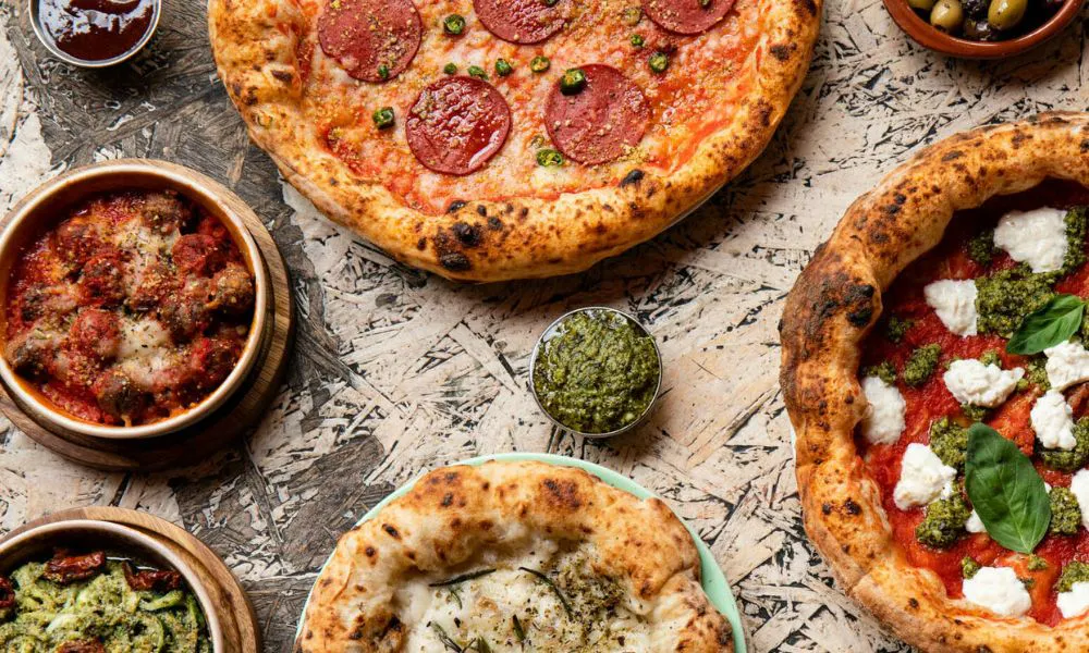 Vegan pizzas from Purezza in Brighton